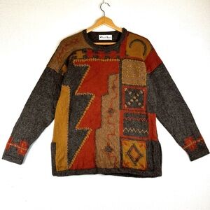 Origin Alpaca Abstract Geo Design Sweater